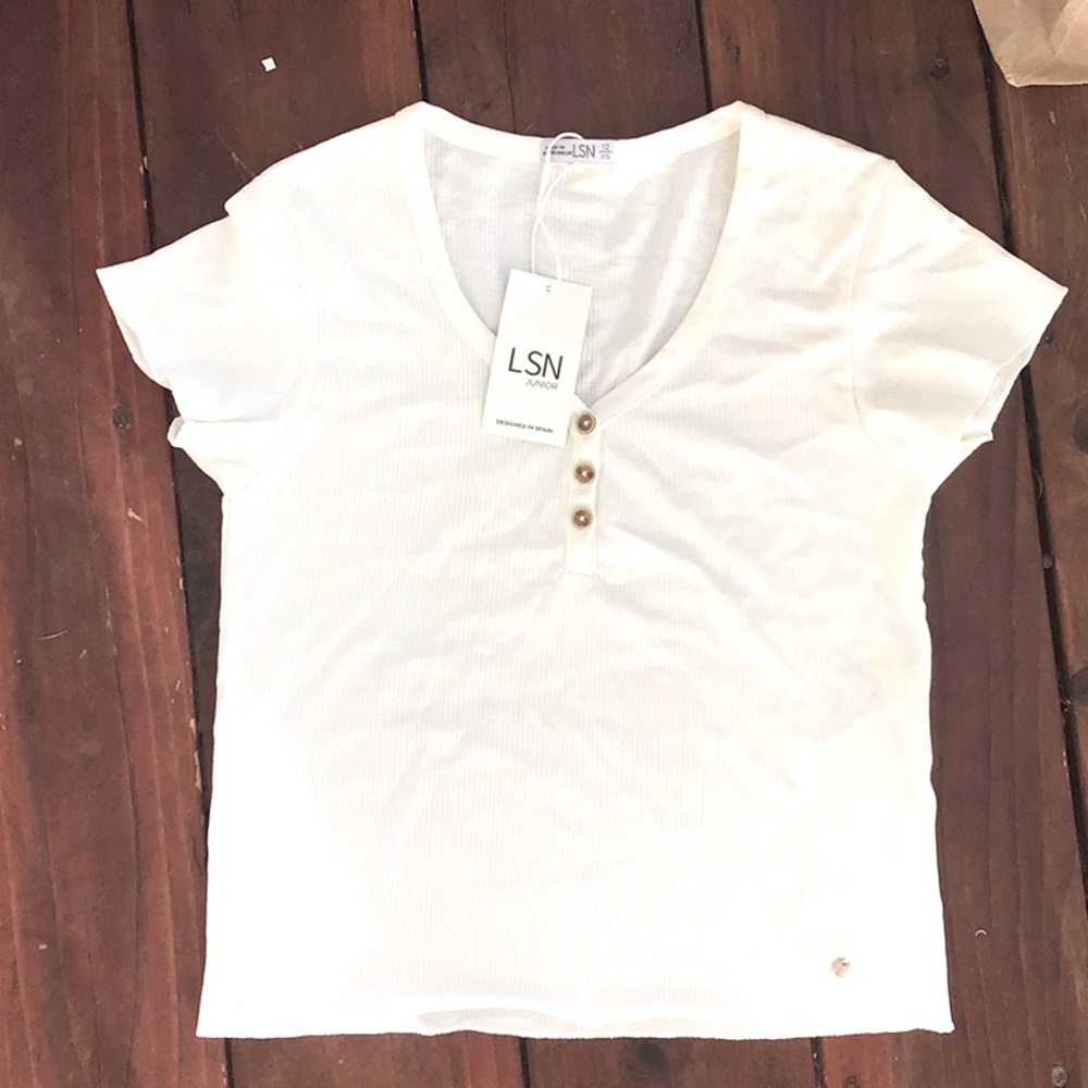 100% cotton White crop top BRAND NEW